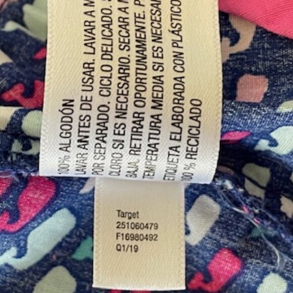 VINEYARD VINES School of Whales Crewneck Dress Blue/Pink - Picture 9 of 15